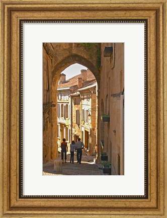 Framed Old Medieval Village of Saint Emilion Print