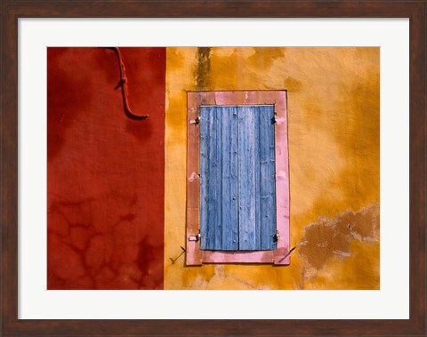 Framed Roussillon Blue Shutters Print