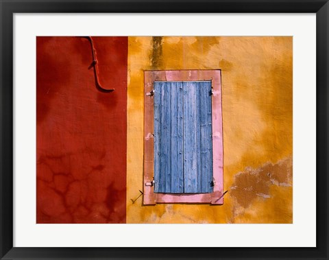 Framed Roussillon Blue Shutters Print