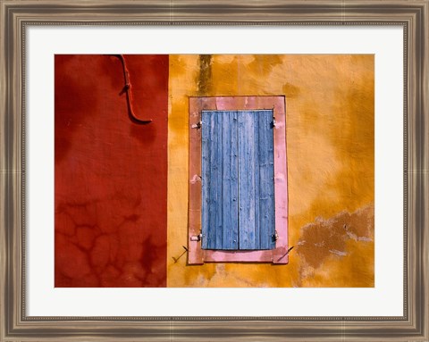 Framed Roussillon Blue Shutters Print