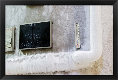 Framed Stainless Steel Fermentation Tank and Wine Print