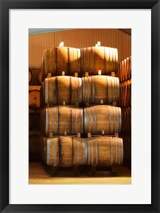 Framed Oak Barrels, Maison Giraud-Hemart Print
