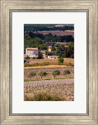 Framed Provencal Village, Chateau Vannieres Print