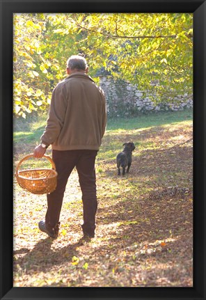 Framed Owner of de la Bergerie Truffles Farm Print