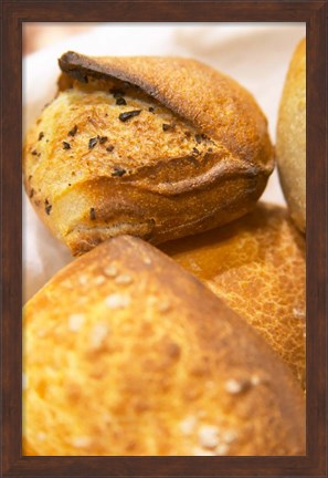 Framed Corsica Style Bread, France Print