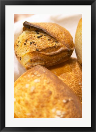 Framed Corsica Style Bread, France Print