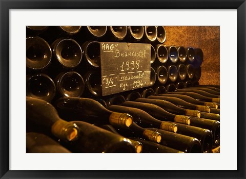 Framed Winery, Bottle 1998, Chateau de Beaucastel Print