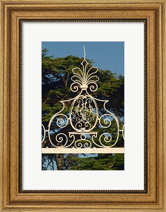 Framed Chateau Beychevelle, Saint Julien, France Print