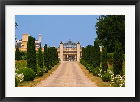 Framed Chateau Haut Sarpe, Saint Emilion, Bordeaux, France Print