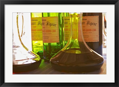 Framed Bottles and Carafe Decanters Print