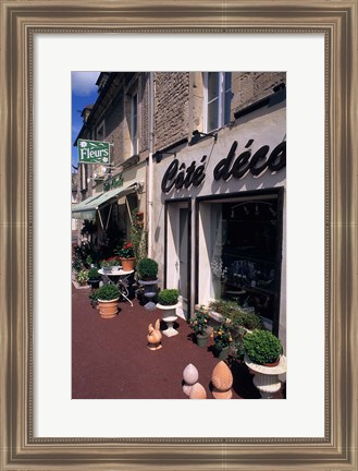 Framed Flower Store, Normandy, France Print