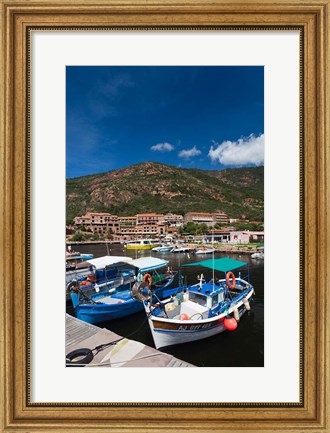 Framed Town Harbor of Porto Print