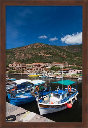 Framed Town Harbor of Porto Print
