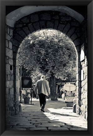 Framed Archway, Sartene, France Print