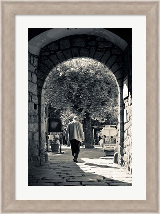 Framed Archway, Sartene, France Print