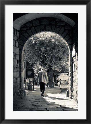 Framed Archway, Sartene, France Print