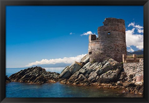 Framed Genoese Tower, Erbalunga Print