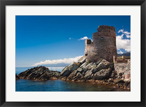 Framed Genoese Tower, Erbalunga Print