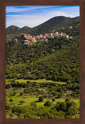 Framed Town View of Belgodere Print