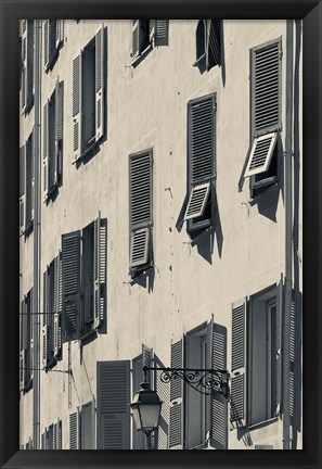 Framed Details of a Building in Corsica Print