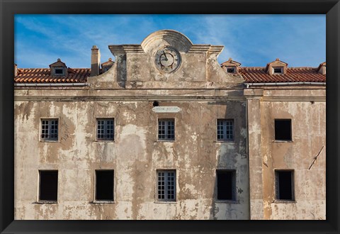 Framed Military Barracks in France Print