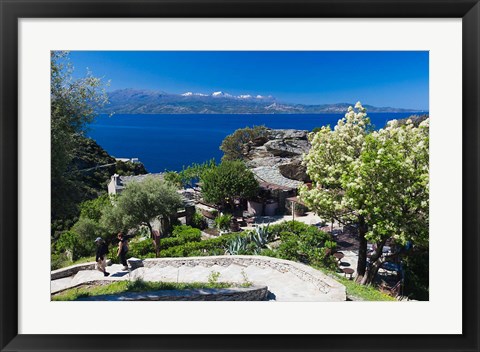 Framed Le Cap Corse, Tour de Nonza Print