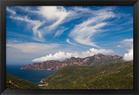 Framed Golfe de Girolata Gulf Print