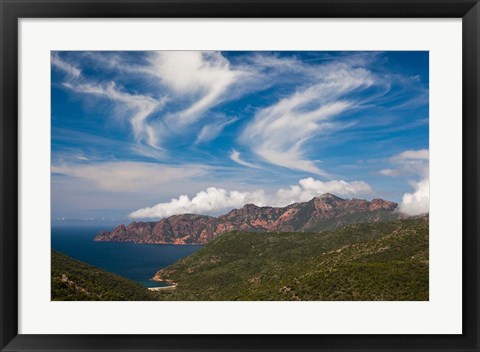 Framed Golfe de Girolata Gulf Print