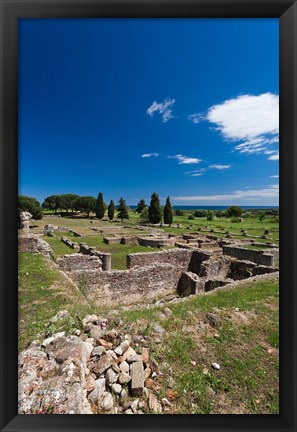 Framed Aleria Ancient Architecture Ruins Print