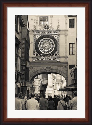 Framed Gros Horloge Clock Tower Print