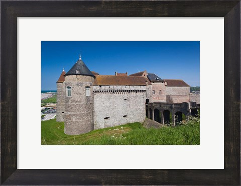 Framed Dieppe Chateau Musee Castle Print