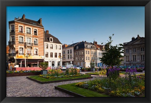 Framed Place Godefroy de Bouillon, France Print