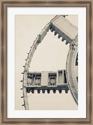 Framed English Channel Drilling Machine Print