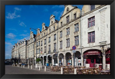 Framed Place des Heroes, Arras, Pas de Calais, France Print