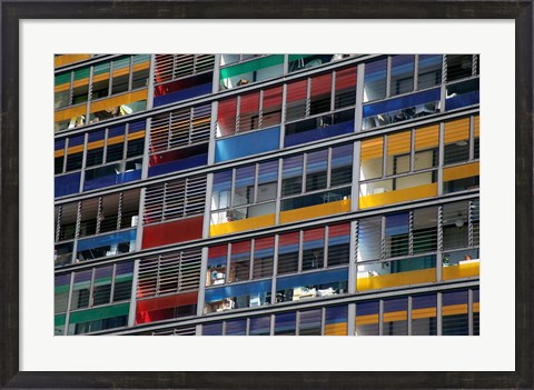 Framed Colorful Windows near Lille Station Print