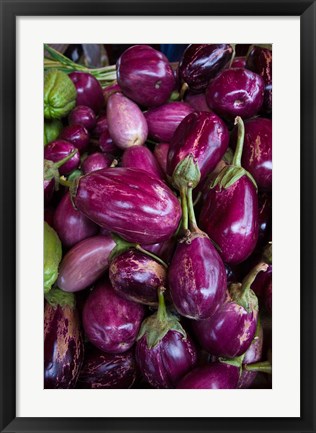 Framed Purple Eggplant, Seafront Market Print