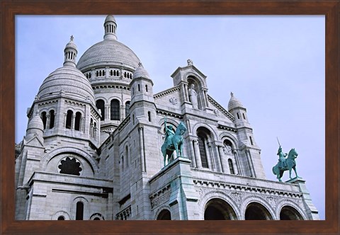 Framed Sacred Heart Cathedral in Montmartre, Paris Print