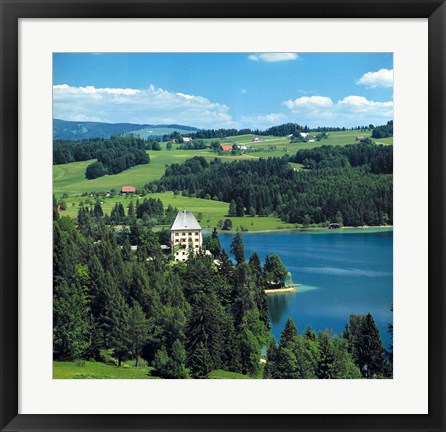 Framed Schloss Fuschl Castle, Salzkammergut Print