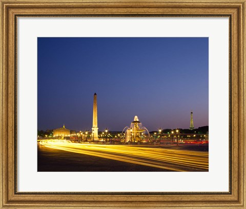 Framed Place de la Concorde, Paris, France Print