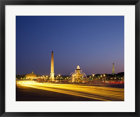 Framed Place de la Concorde, Paris, France Print