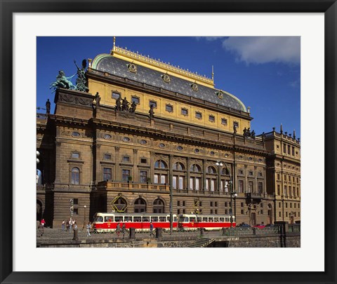 Framed National Theatre, Prague, Czech Republic Print