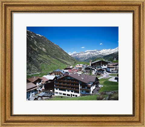 Framed Obergurgl, Otztal Alps, Tyrol, Austria Print