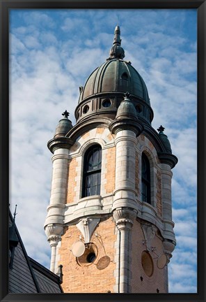 Framed Quebec City Historical Firehouse Print