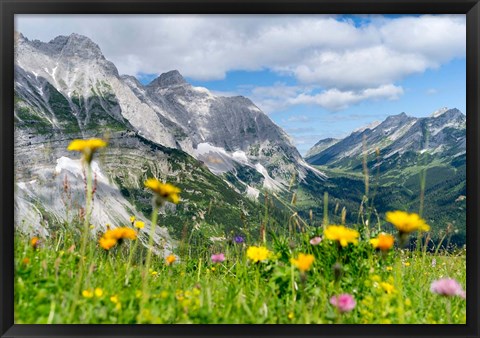 Framed Karwendel Mountain Range Print