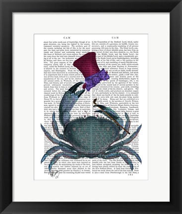 Framed Dandy Crab Print