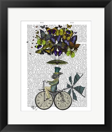 Framed Time Flies Rabbit Print