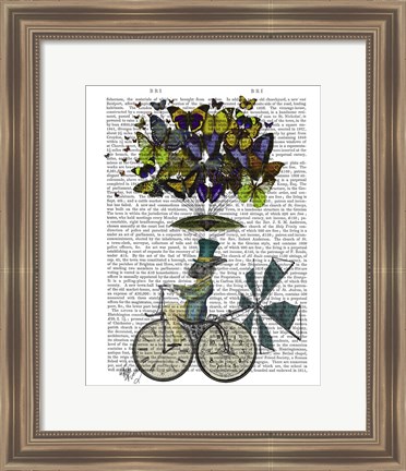 Framed Time Flies Rabbit Print