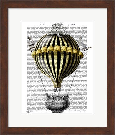 Framed Baroque Fantasy Balloon 2 Print