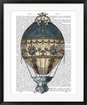 Framed Baroque Fantasy Balloon 1 Print