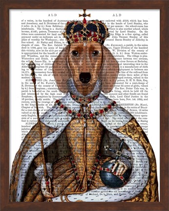 Framed Dachshund Queen Print